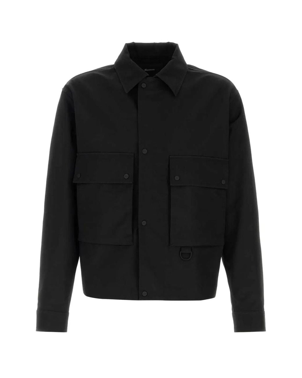 Herno Black Shirt Jacket for men