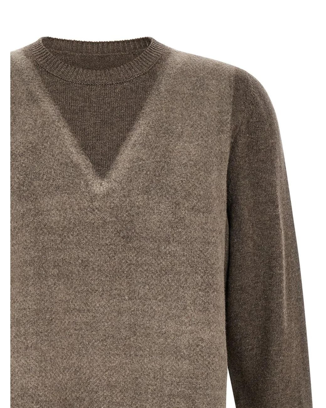 Maison Margiela Gray 'Memory Of' Sweater for men
