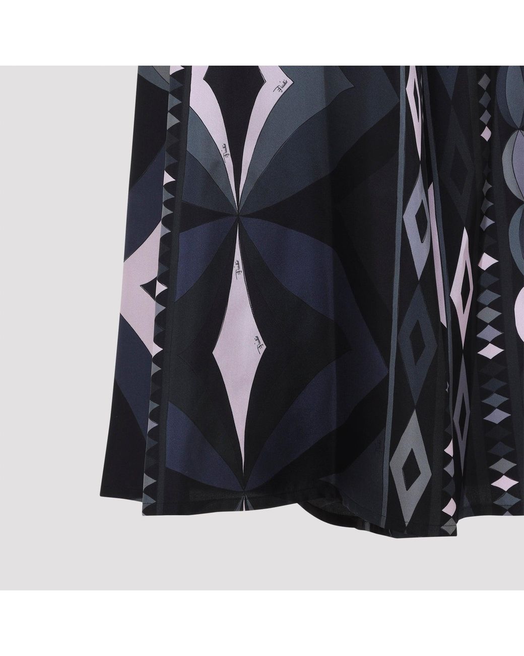 Emilio Pucci Blue Pants With Necklace Print