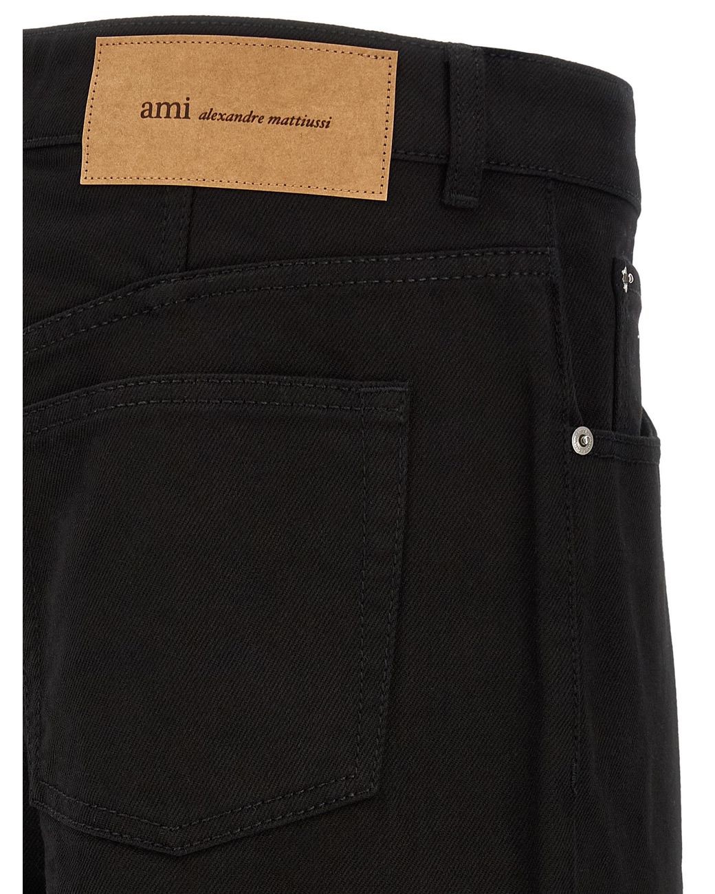 AMI Black Denim Jeans for men