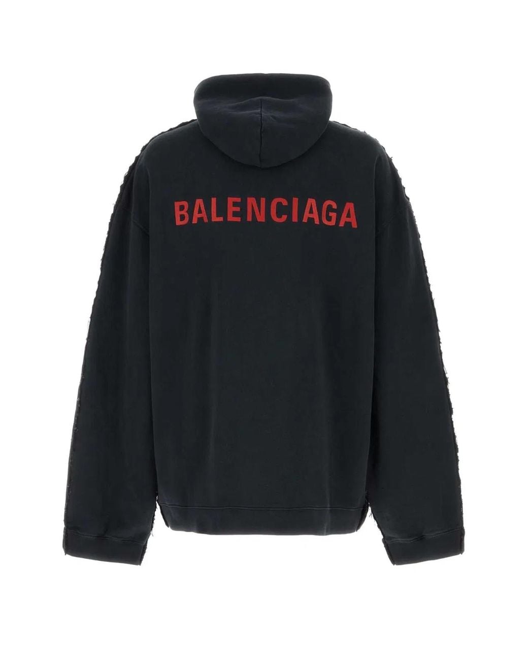 Balenciaga Black Two-Tone Denim And Jersey Jacket for men