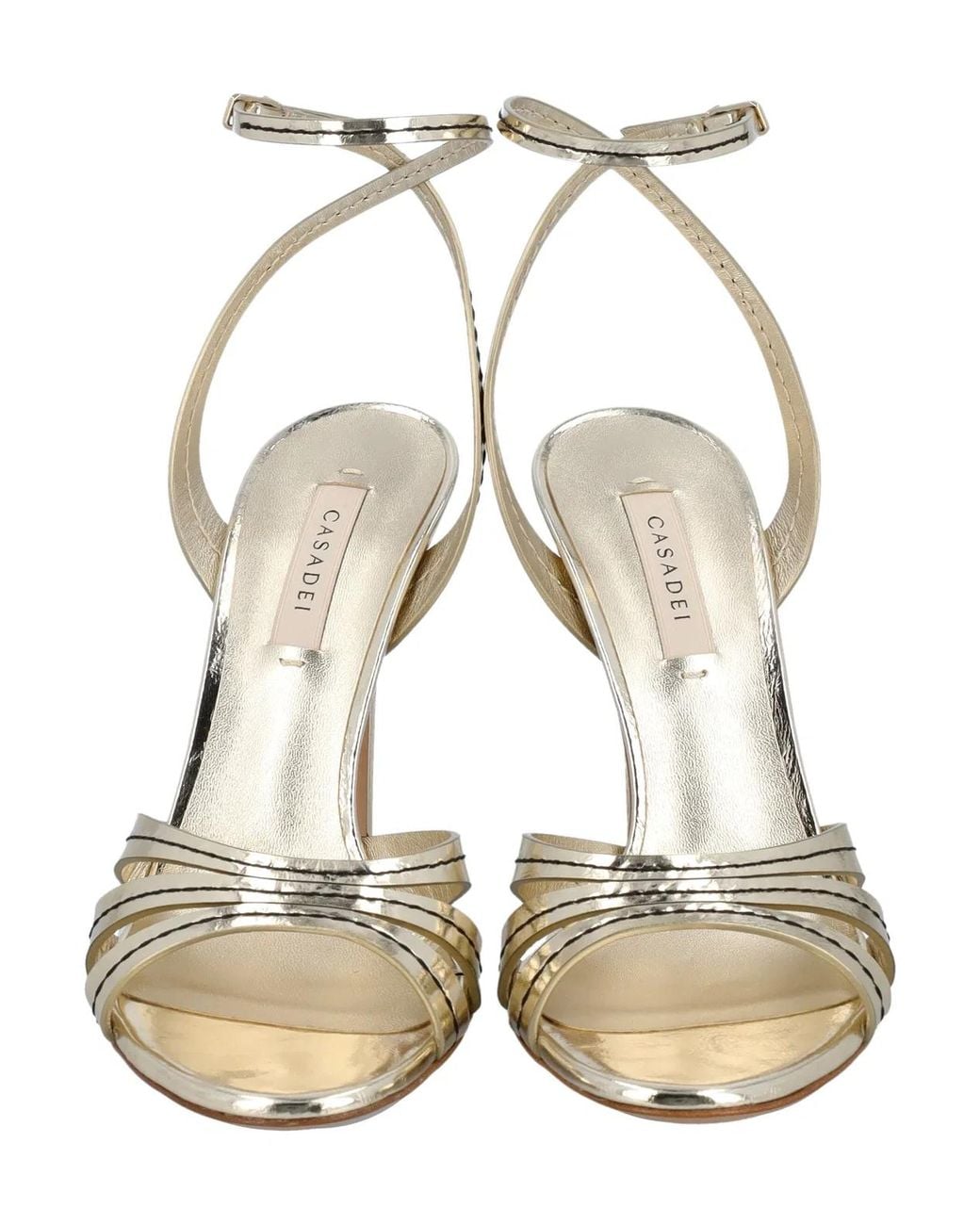 Casadei Metallic Julia Sandals