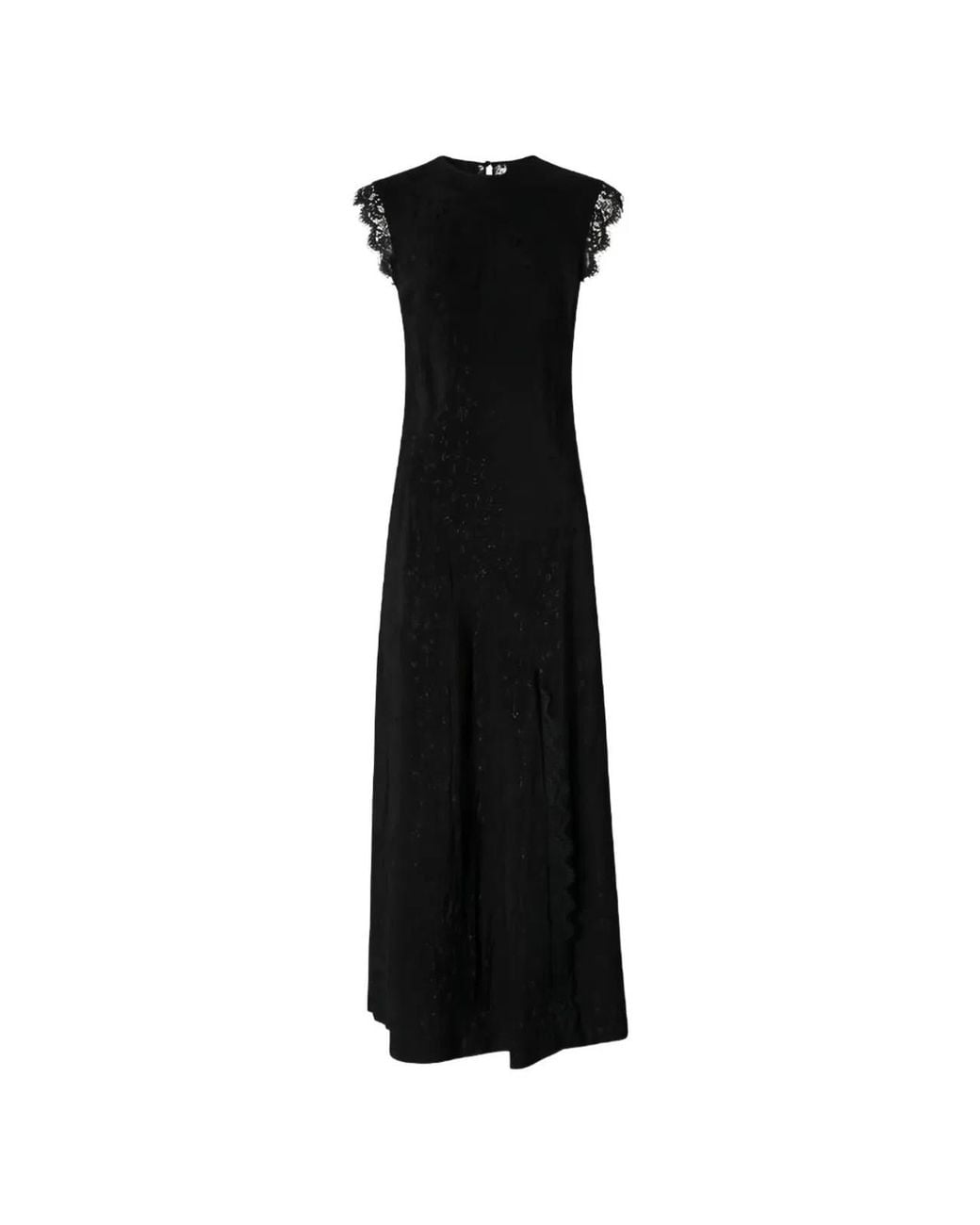 Pinko Black Acrylic Knit Dress