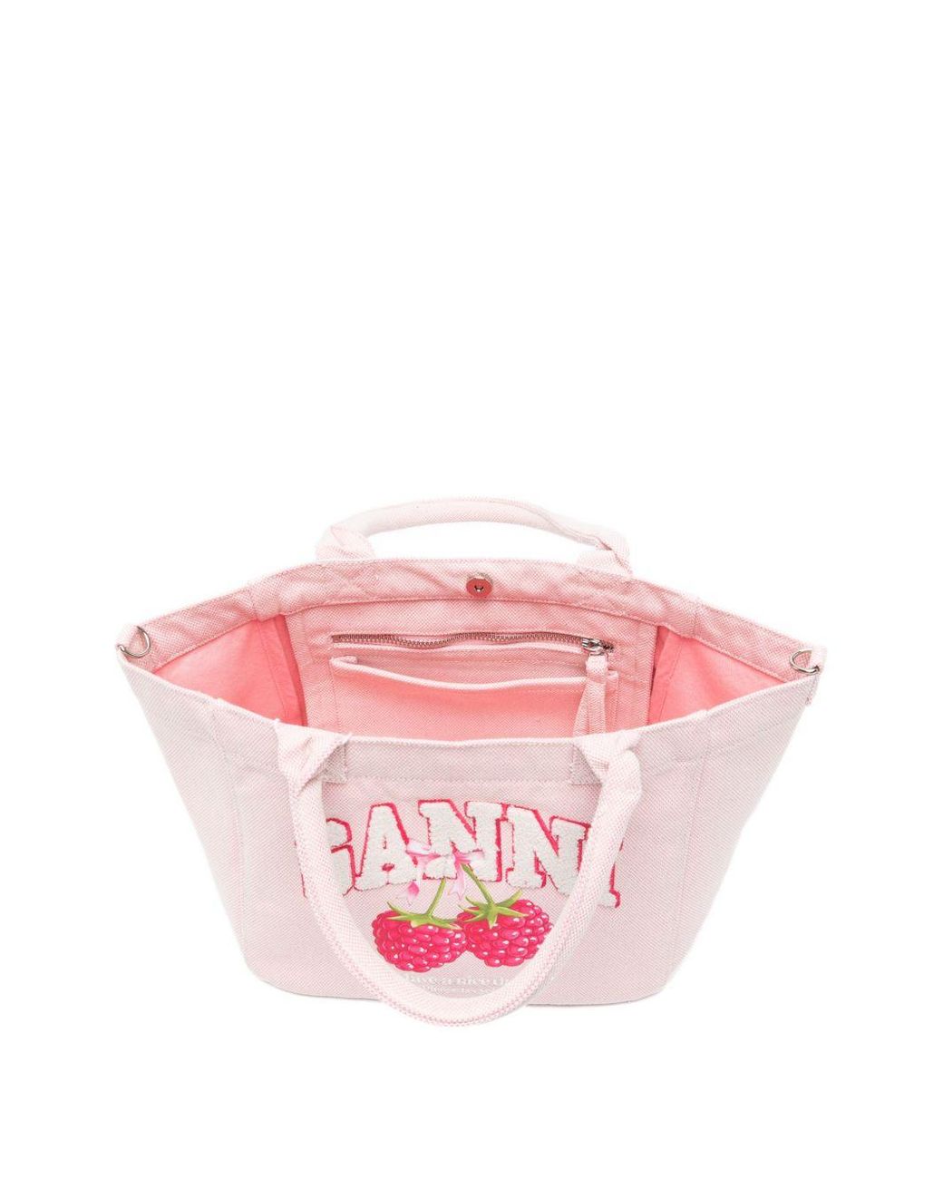 Ganni Pink Small Tote Bag