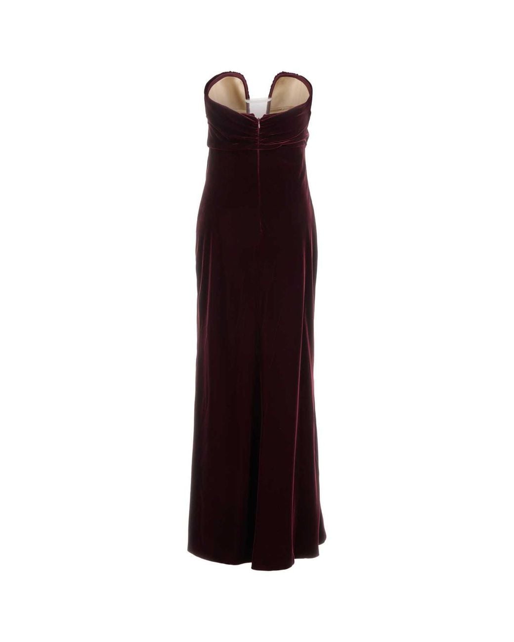 Giorgio Armani Purple Grape Velvet Long Dress