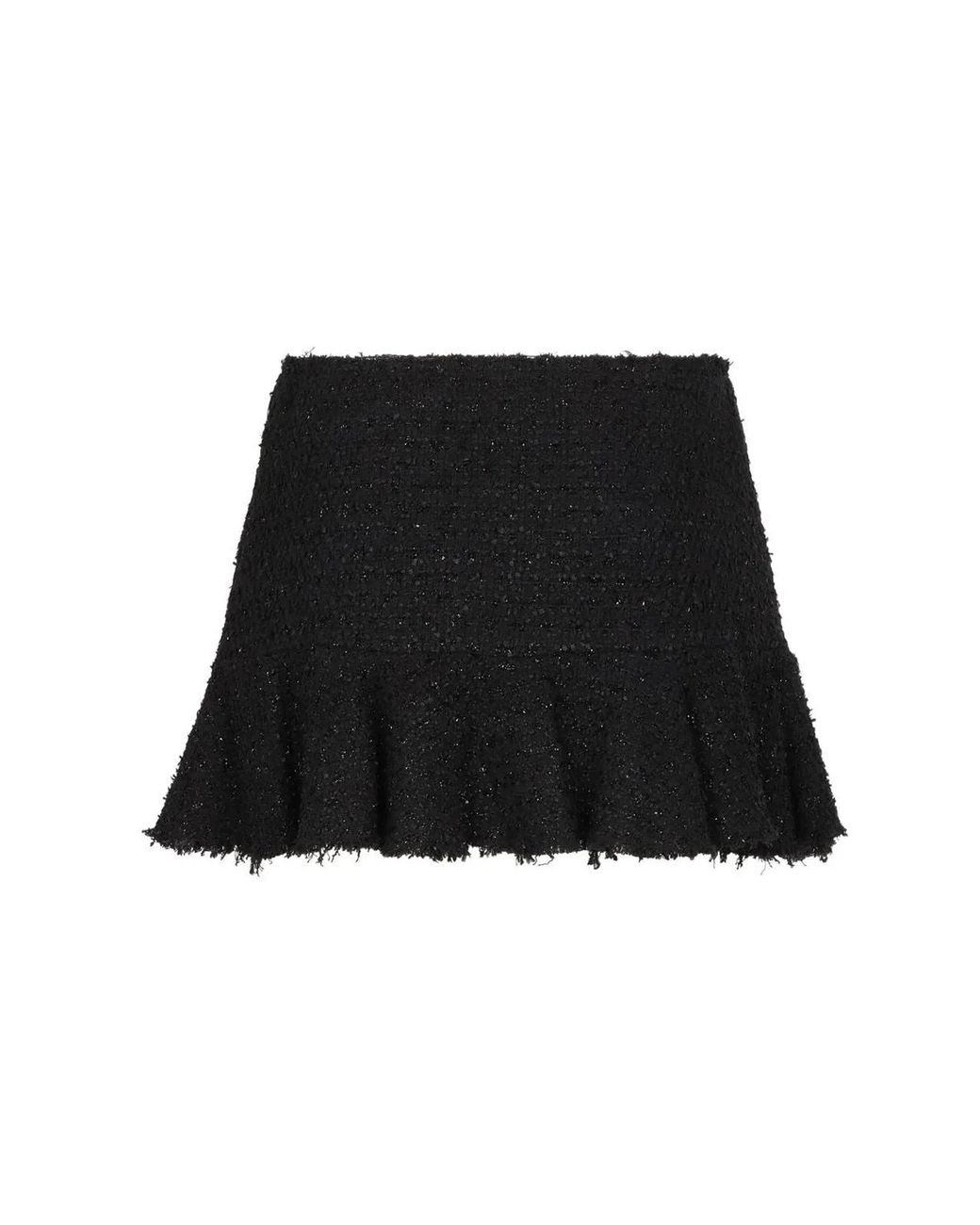 Blumarine Black Knitted Lurex Skirt