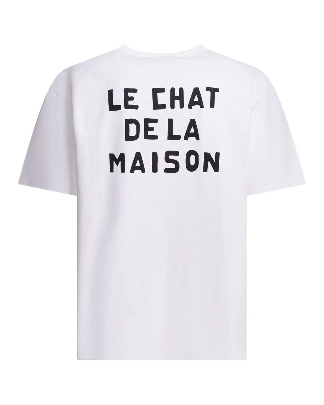 Valentino White Le Chat De La Maison Cotton T-Shirt for men