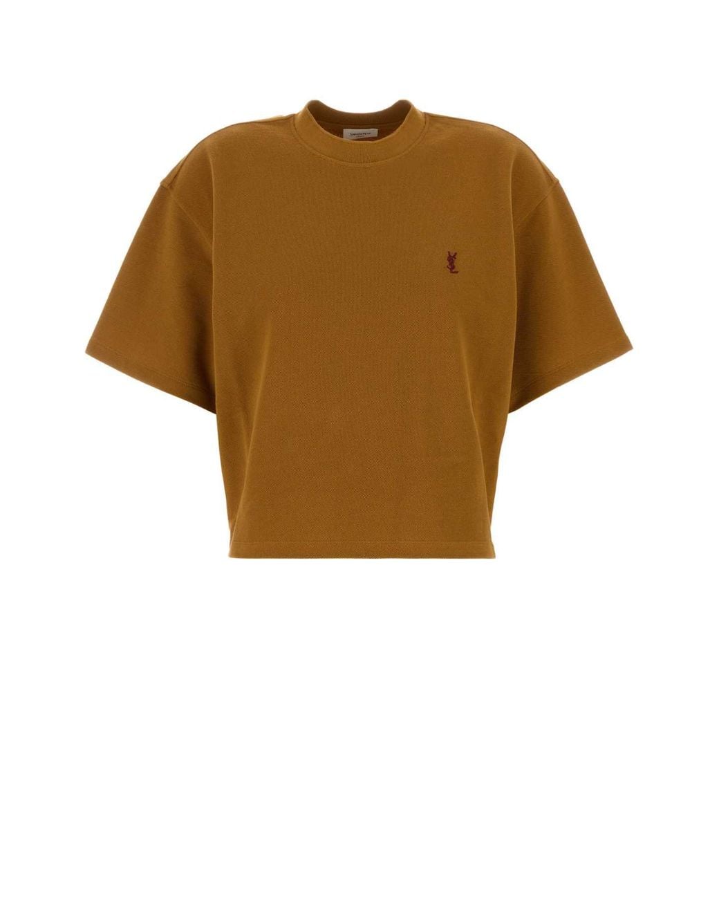 Saint Laurent Green T Shirt Oversize Piq