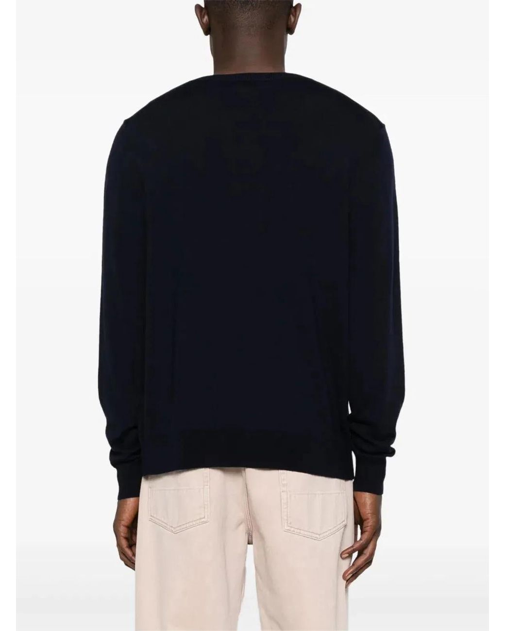 Etro Black Knitted C-Neck for men
