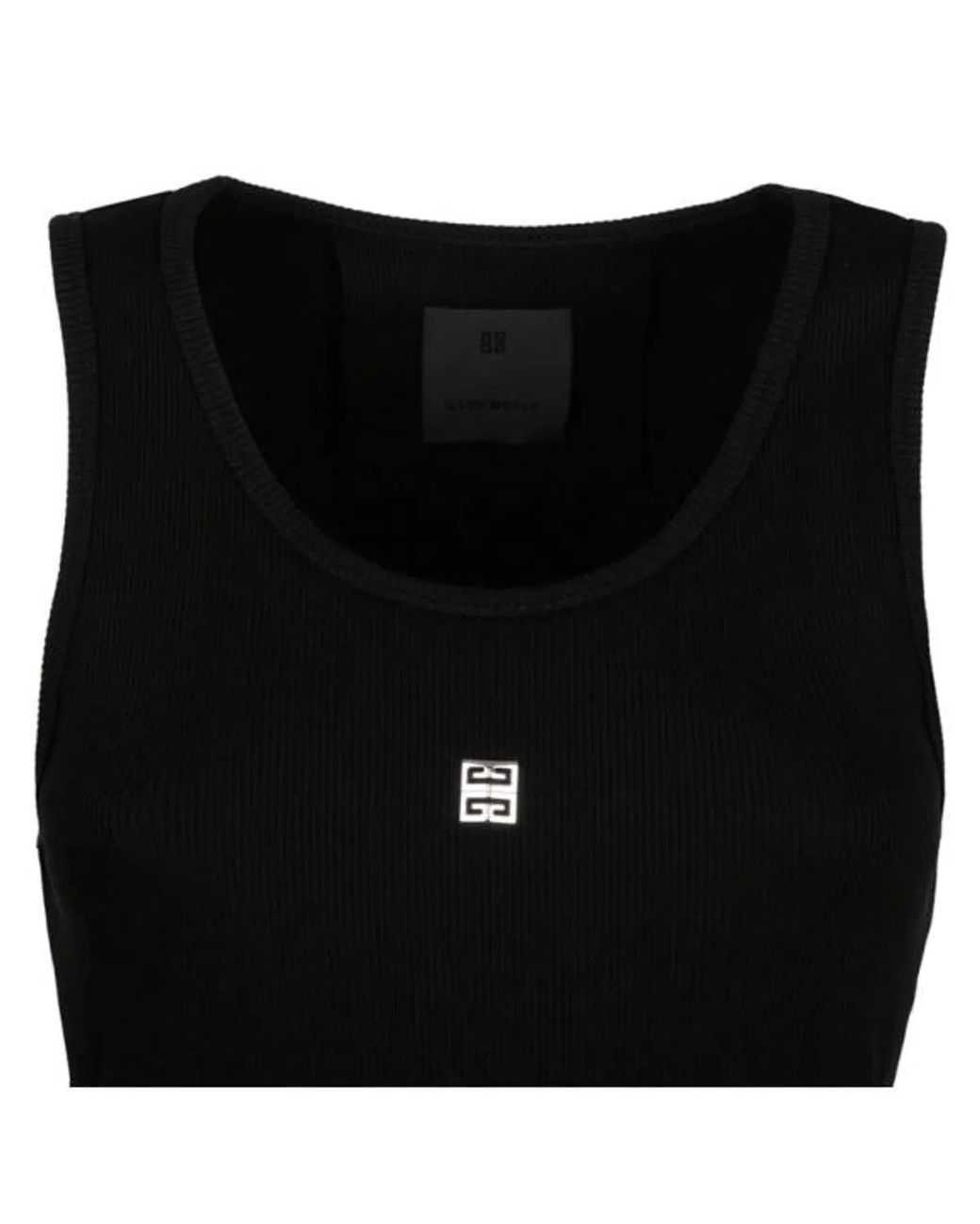 Givenchy Black Tank Top With Logo