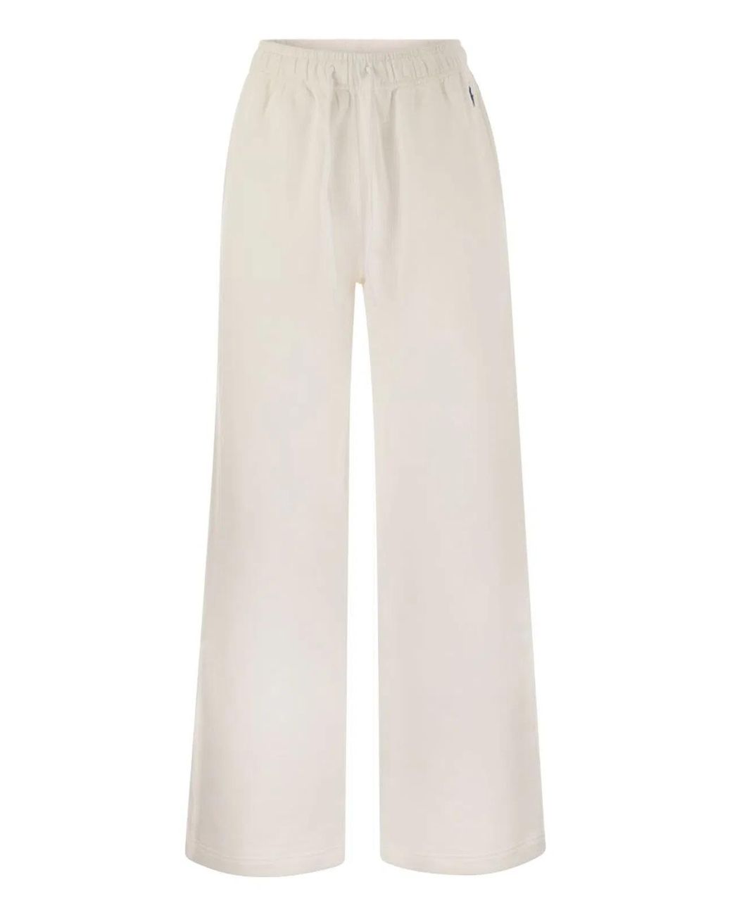 Polo Ralph Lauren White Jogging Trousers With Drawstring