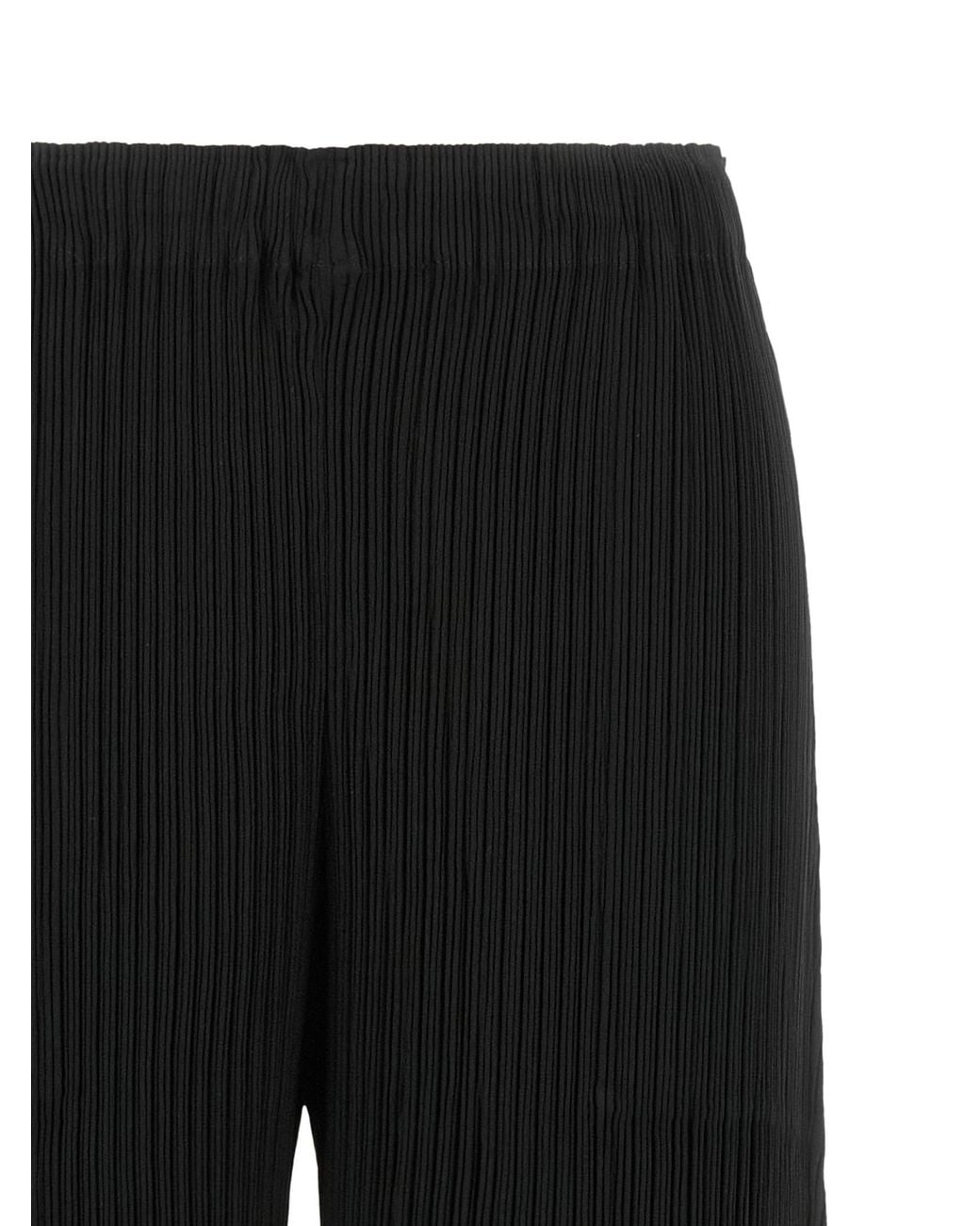 Issey Miyake Black 'Hatching Bottoms' Pants