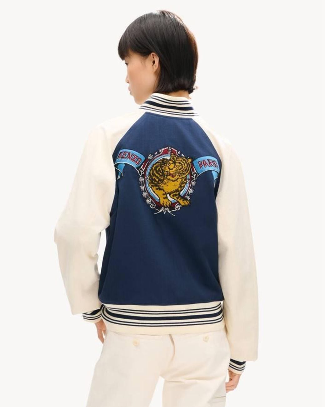 KENZO Blue Bomber Jacket for men