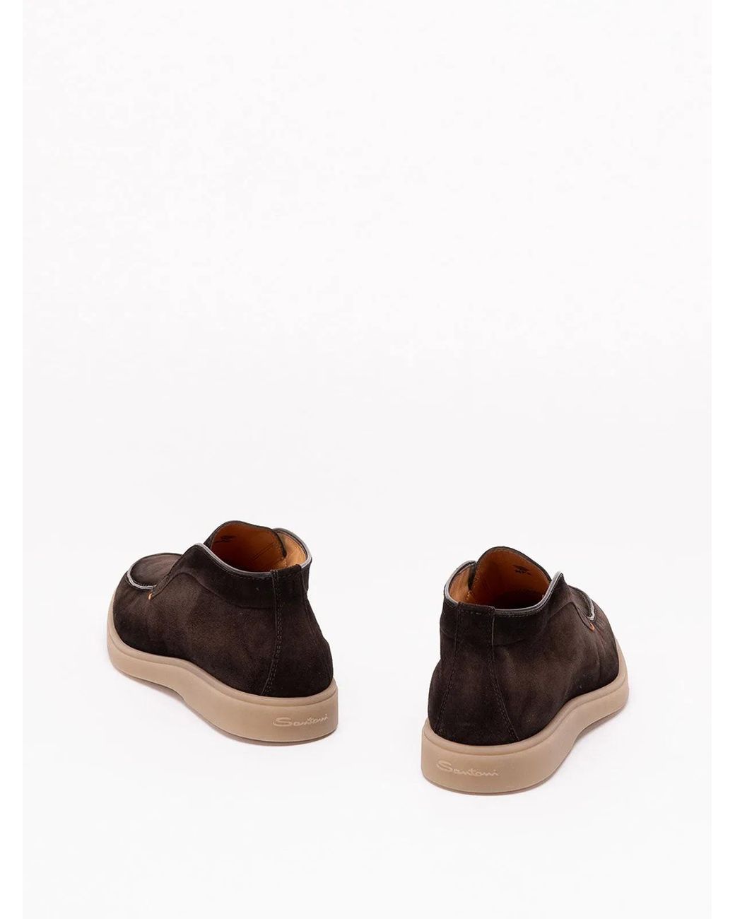 Santoni Brown 'Digits' Lace Up for men