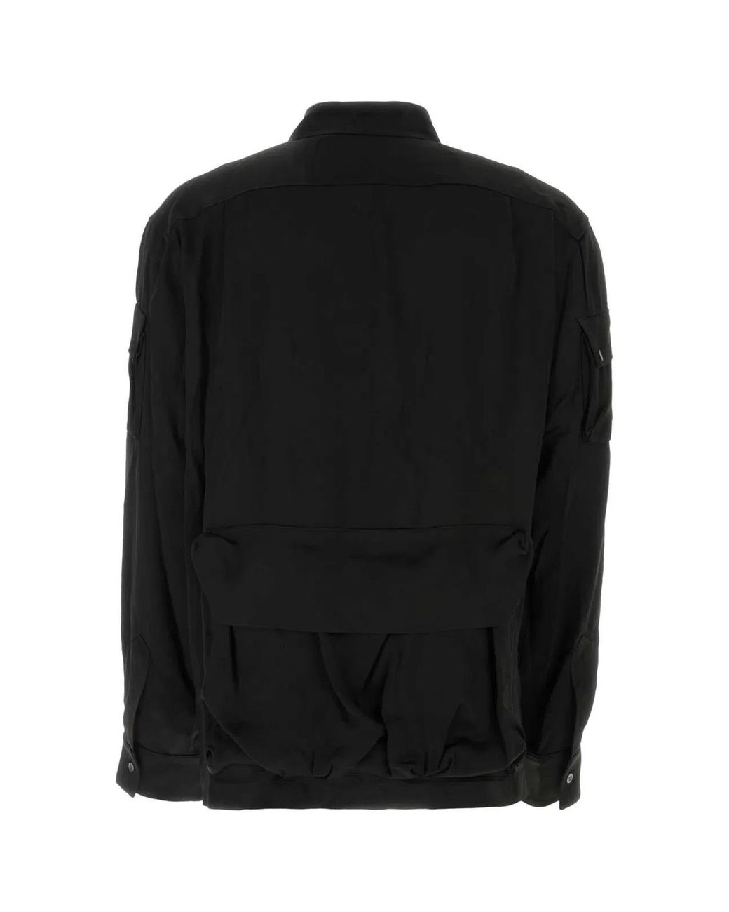 BOTTER Black Satin Shirt for men