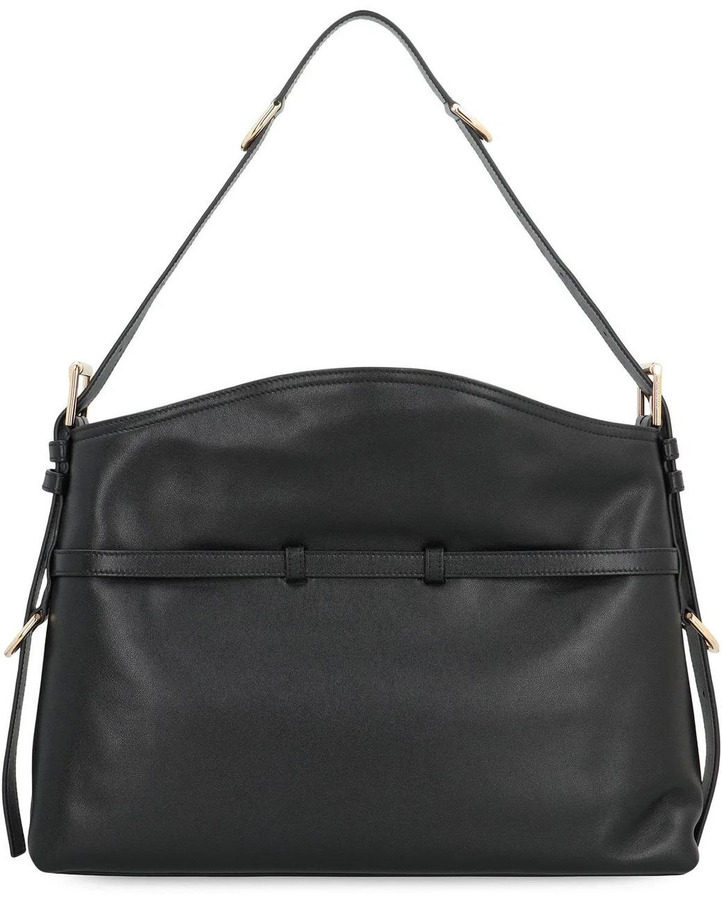 Givenchy Black Voyou Media Leather Shoulder Bag