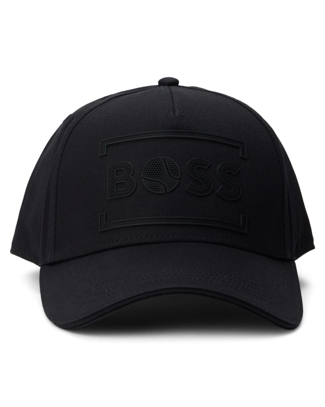 Boss Black Visor Cap Cotton Hat for men