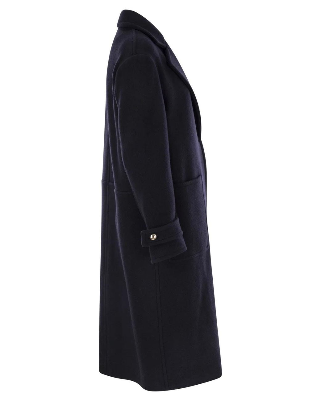 Fay Black Wool And Cashmere Coat