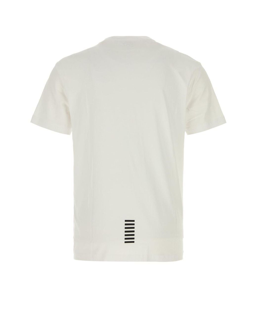 EA7 White E. A.7 Train Core Id Mini Logo T-Shirt for men