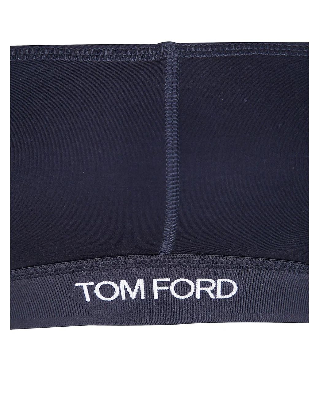 Tom Ford Blue Modal Bondeau Top