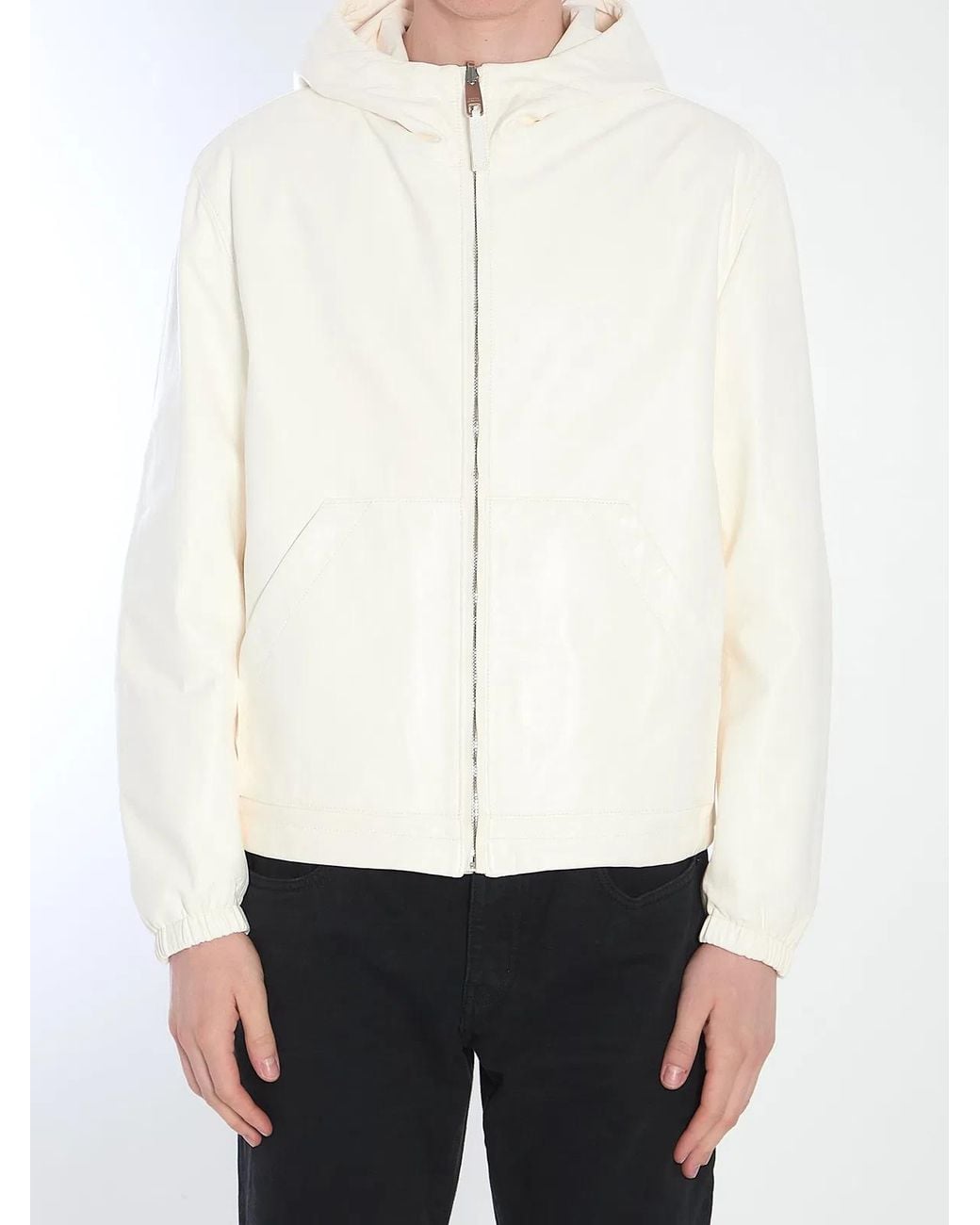 Dolce & Gabbana Dolce&Gabbana Reversible Leather Jacket in White