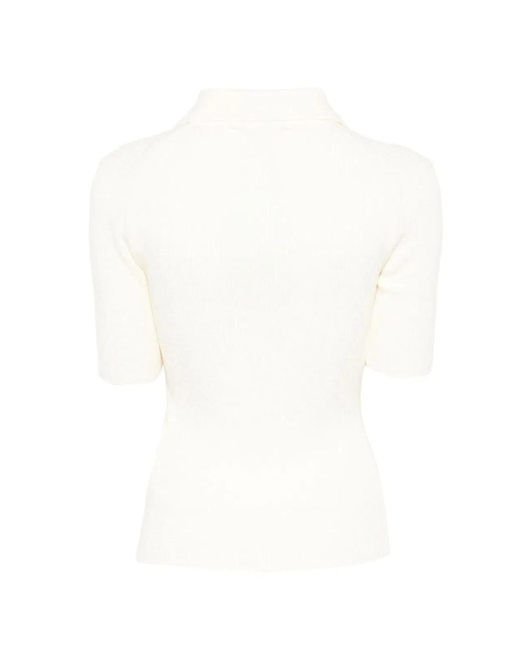 DUNST White Cotton Blend Polo Shirt