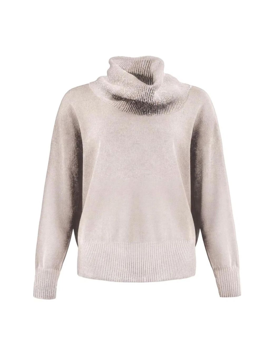 D.exterior Gray Wool Sweater