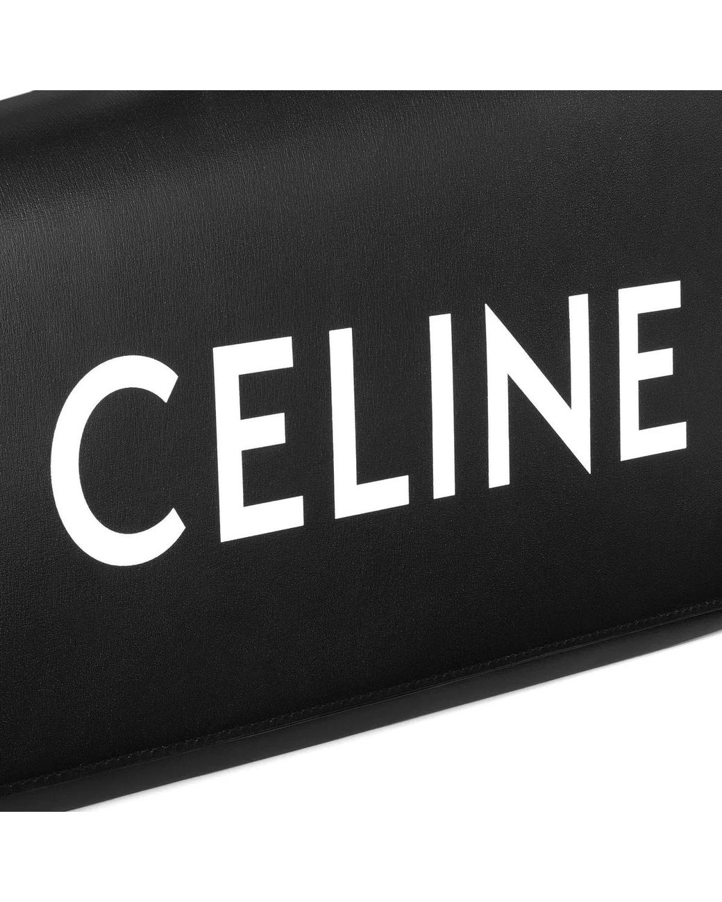 Céline Black Asymmetrical Clutch For