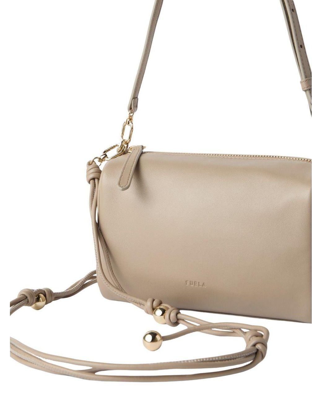 Furla Natural Talia Mini – Leather Shoulder Bag