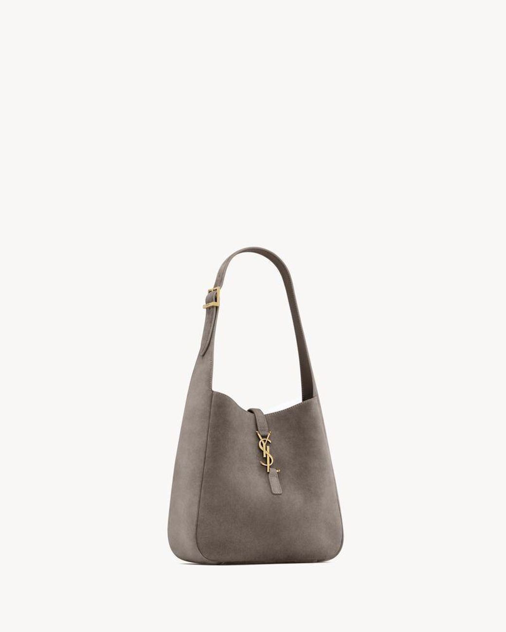 Saint Laurent Natural Small Le 5 À 7 Suede Bag