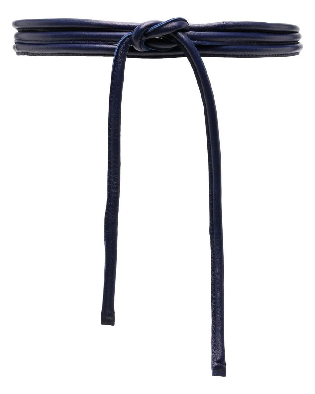 FURLING BY GIANI Blue Leather Belt