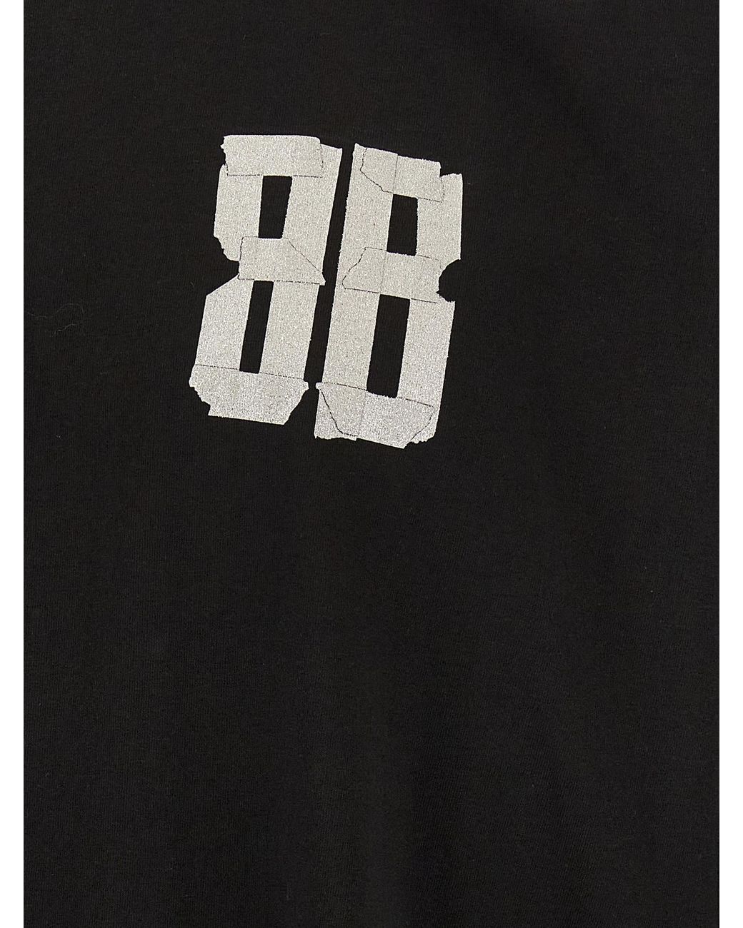 Balenciaga Black 'Glitter Tape Type' T-Shirt