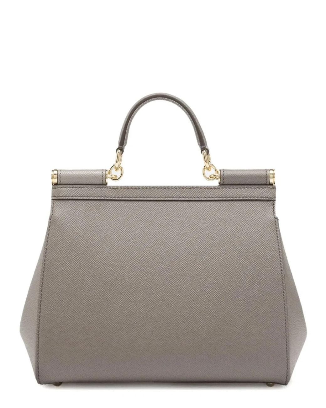 Dolce & Gabbana Gray Handbag Sicily Large Shoulder Bags