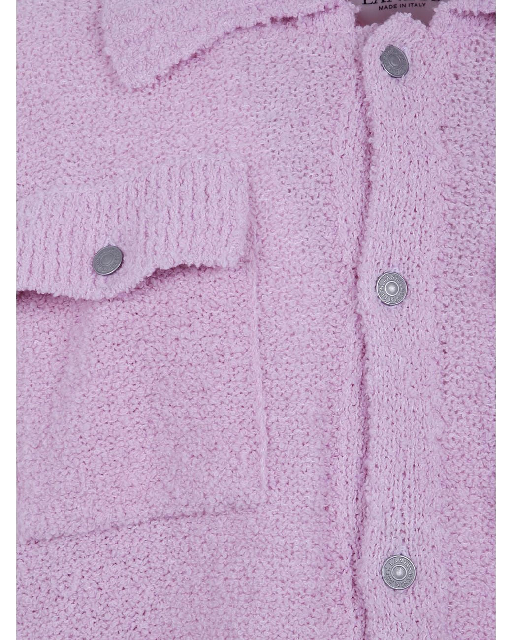 Laneus Purple Knitte Overshirt Boxy Fit for men
