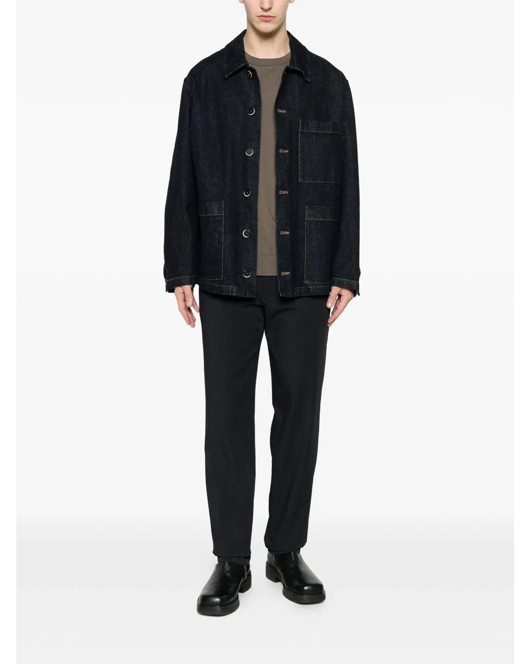 Emporio Armani Black Polyamide Trousers