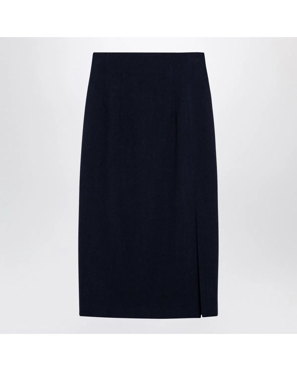Margaux Lonnberg Blue Wool-Blend Marlo Skirt