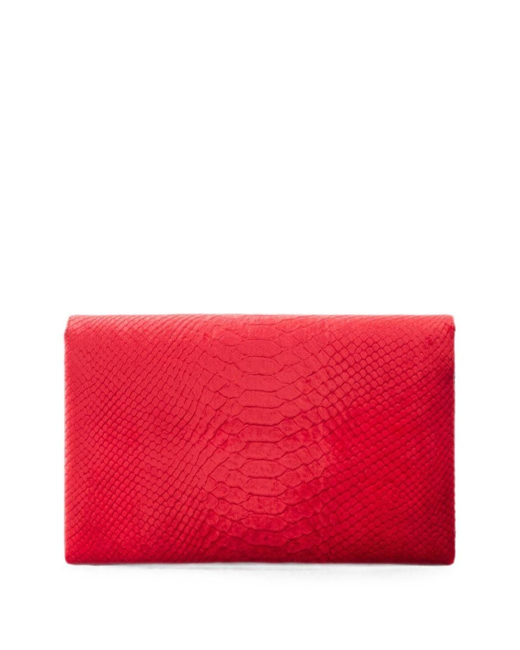 Elisabetta Franchi Red Flap Clutch