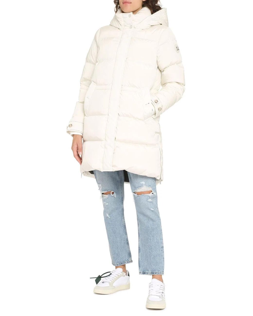 Woolrich White Alsea Puffer Parka