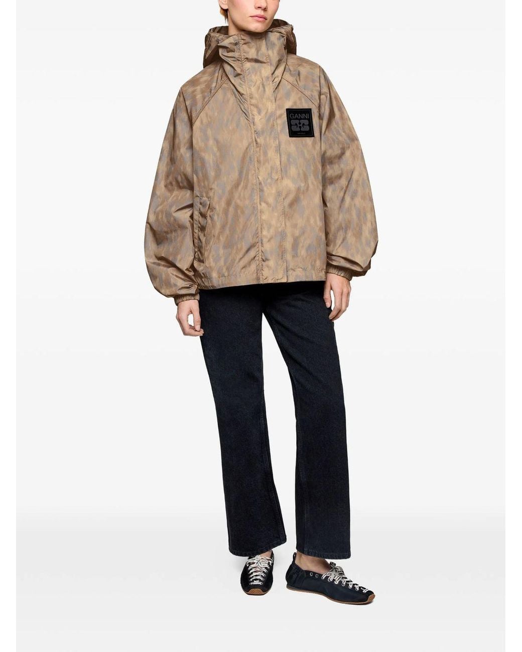 Ganni Natural Flyweight Jacket
