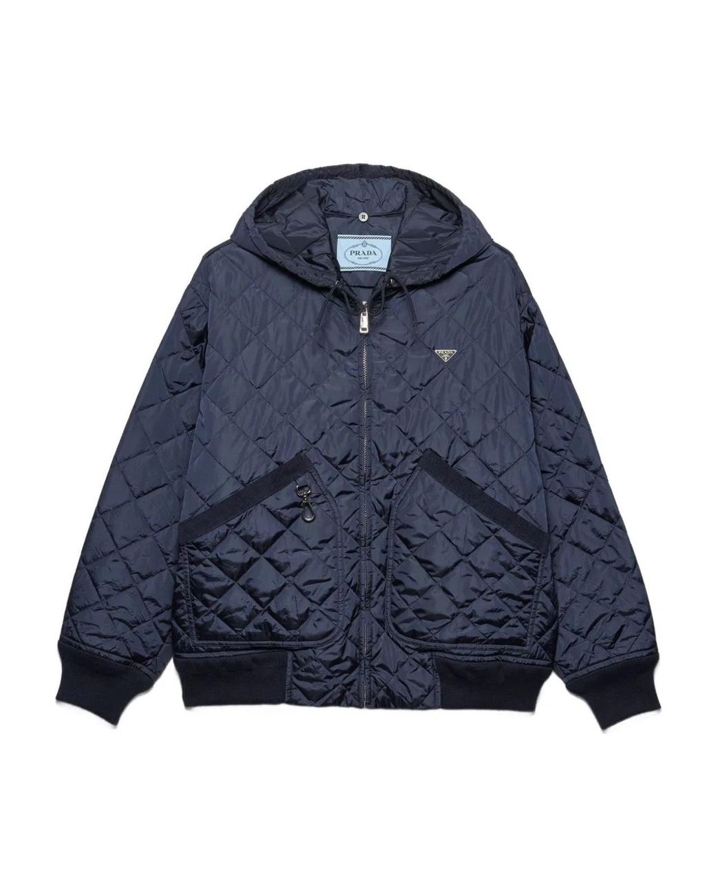 Prada Blue Recycled Polyamide Jacket