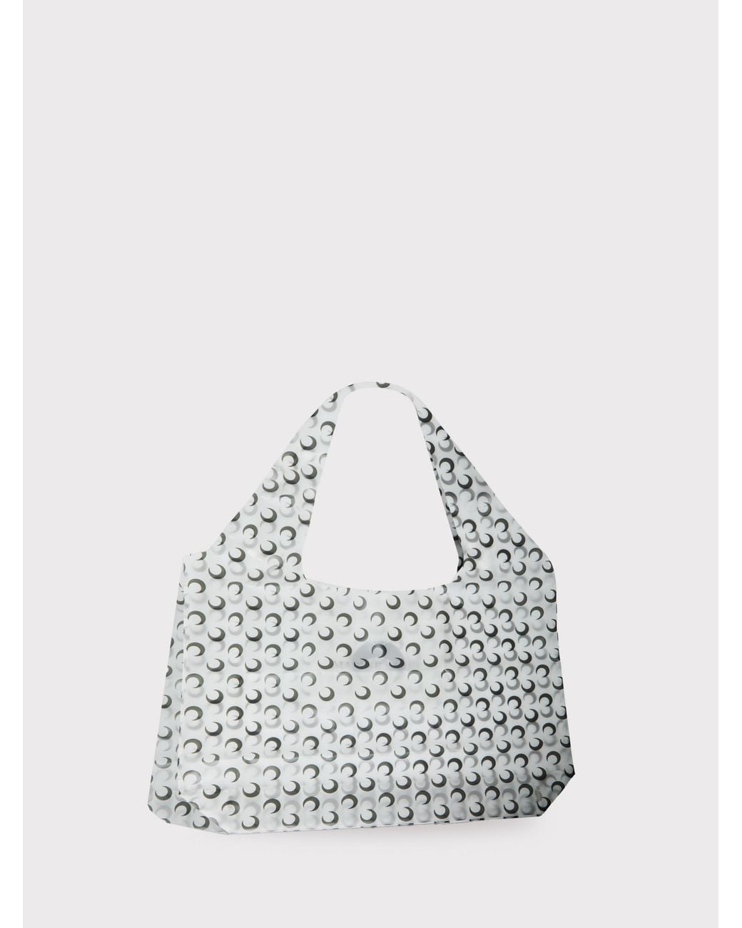MARINE SERRE White Luna Tote Bag