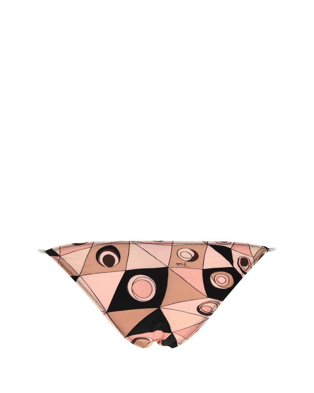 Emilio Pucci Pink Stretch Nylon Bikini Bottom