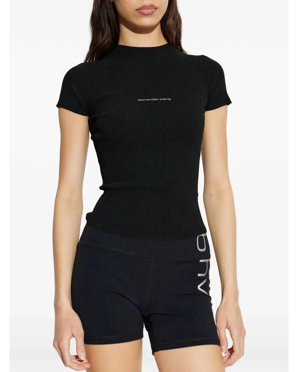 Alexander Wang Black Top Con Logo