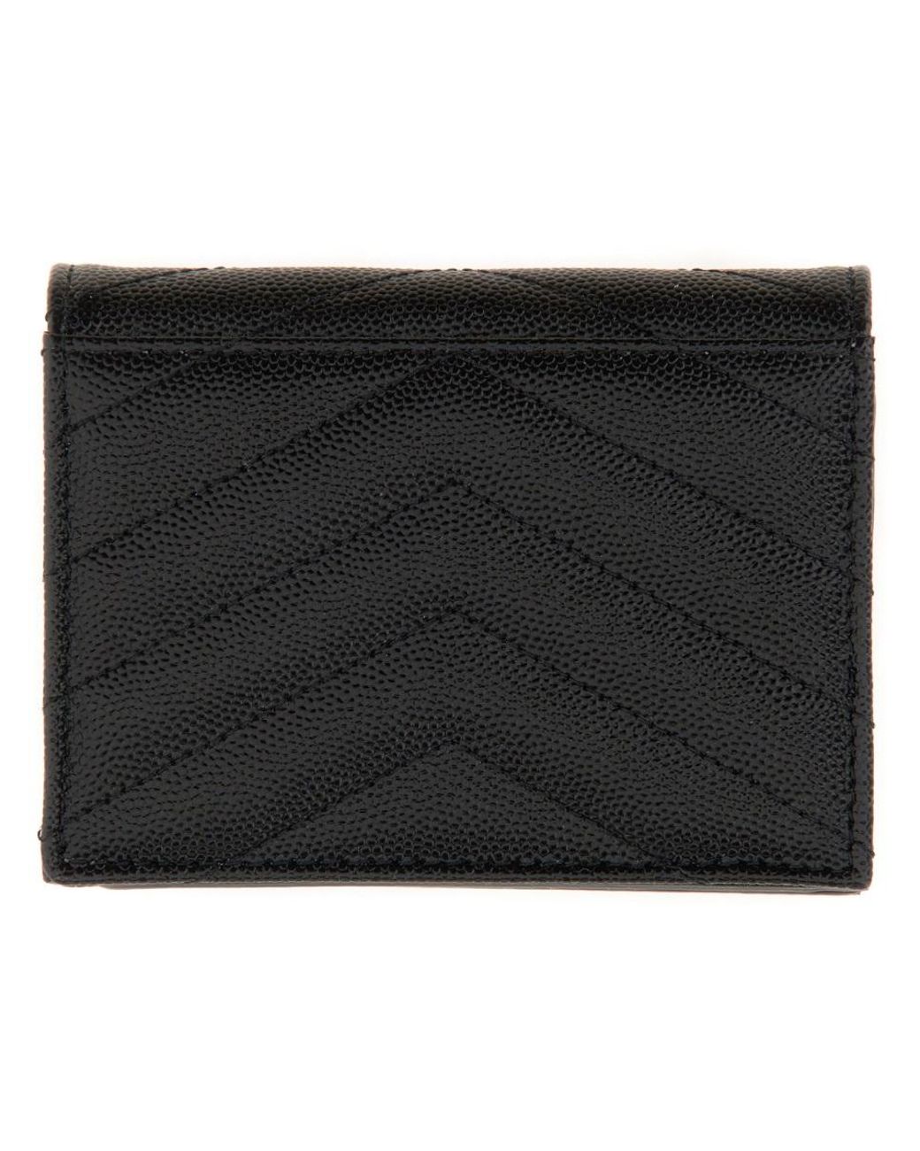 Saint Laurent Black Portafoglio Cassandre