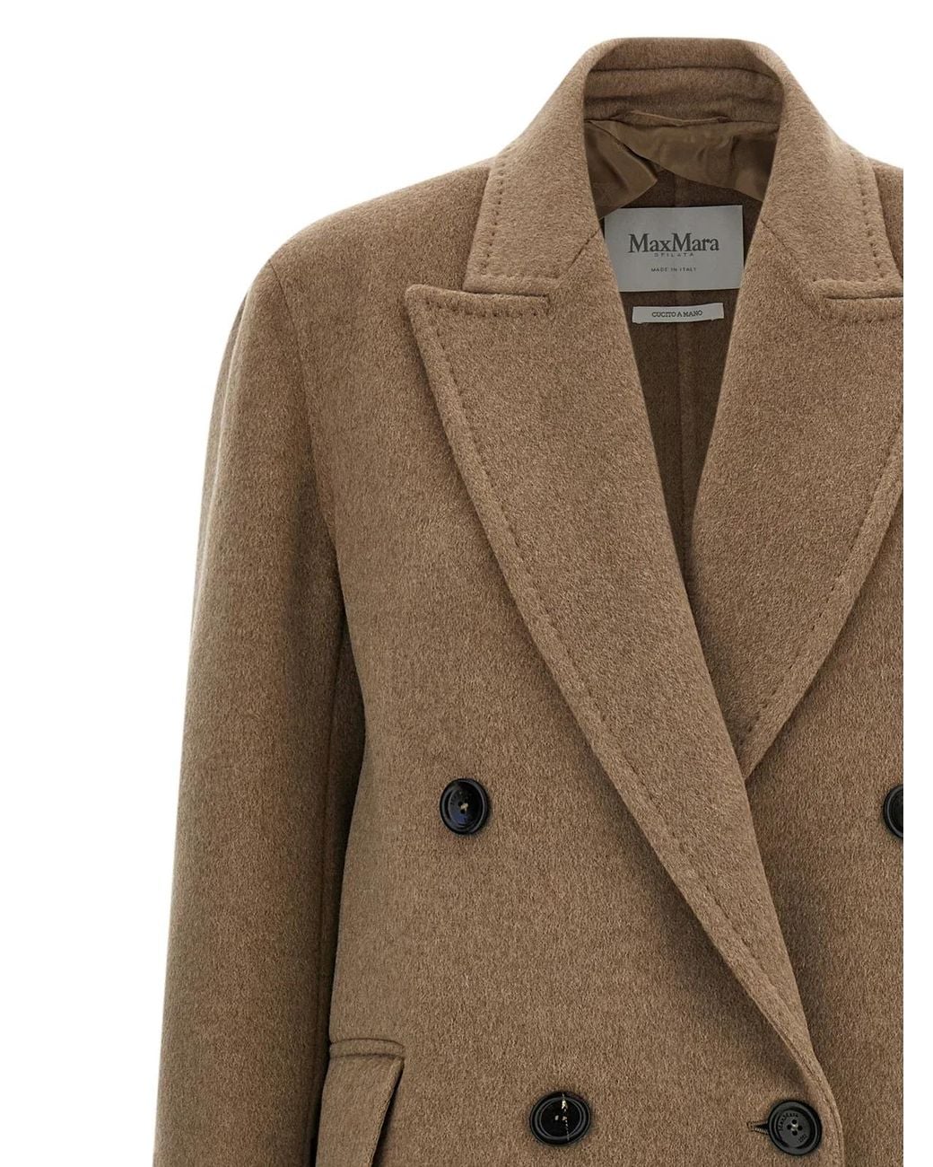 Max Mara Natural 'Armonia1234' Long Coat