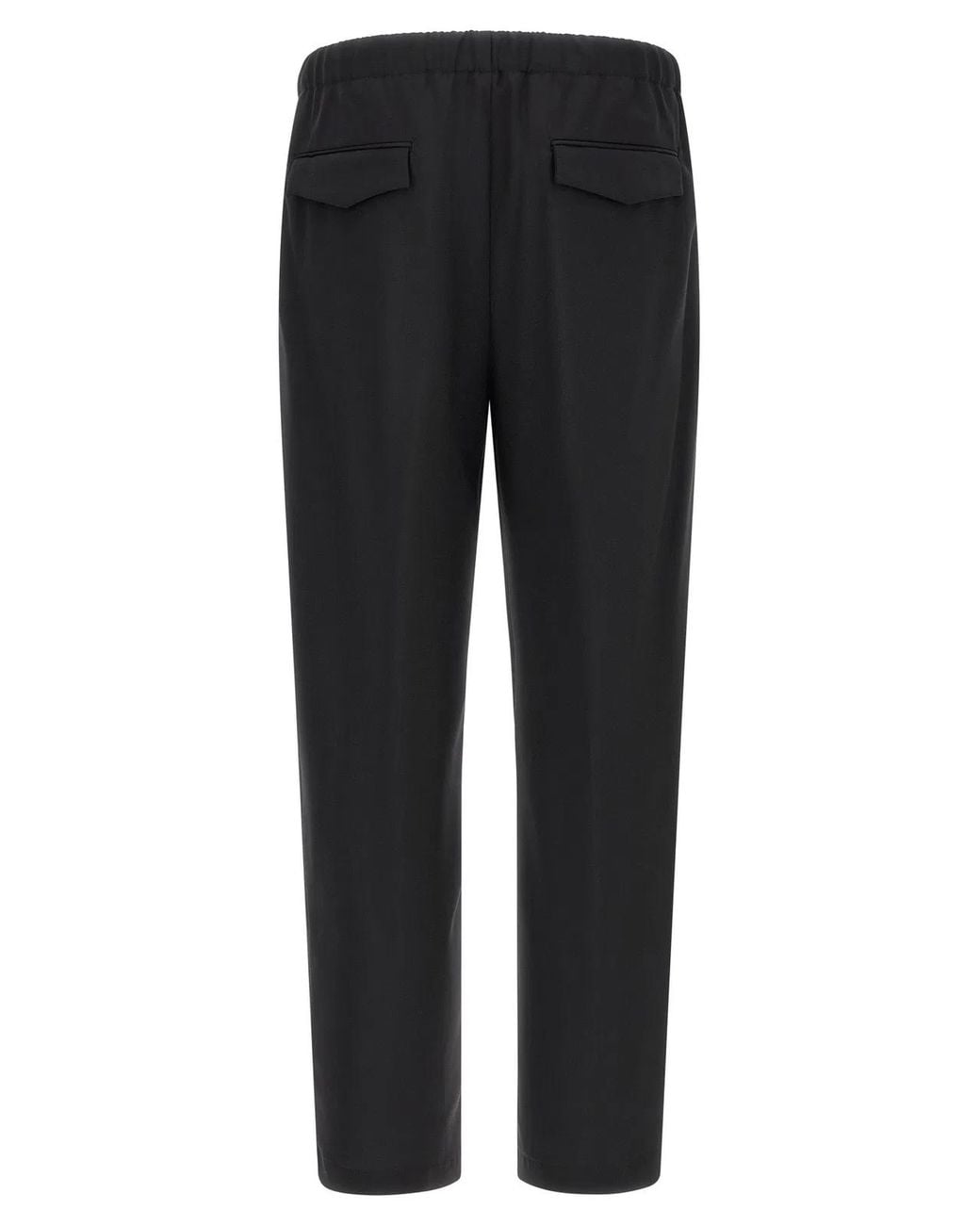 Lardini Black Virgin Wool Pants for men