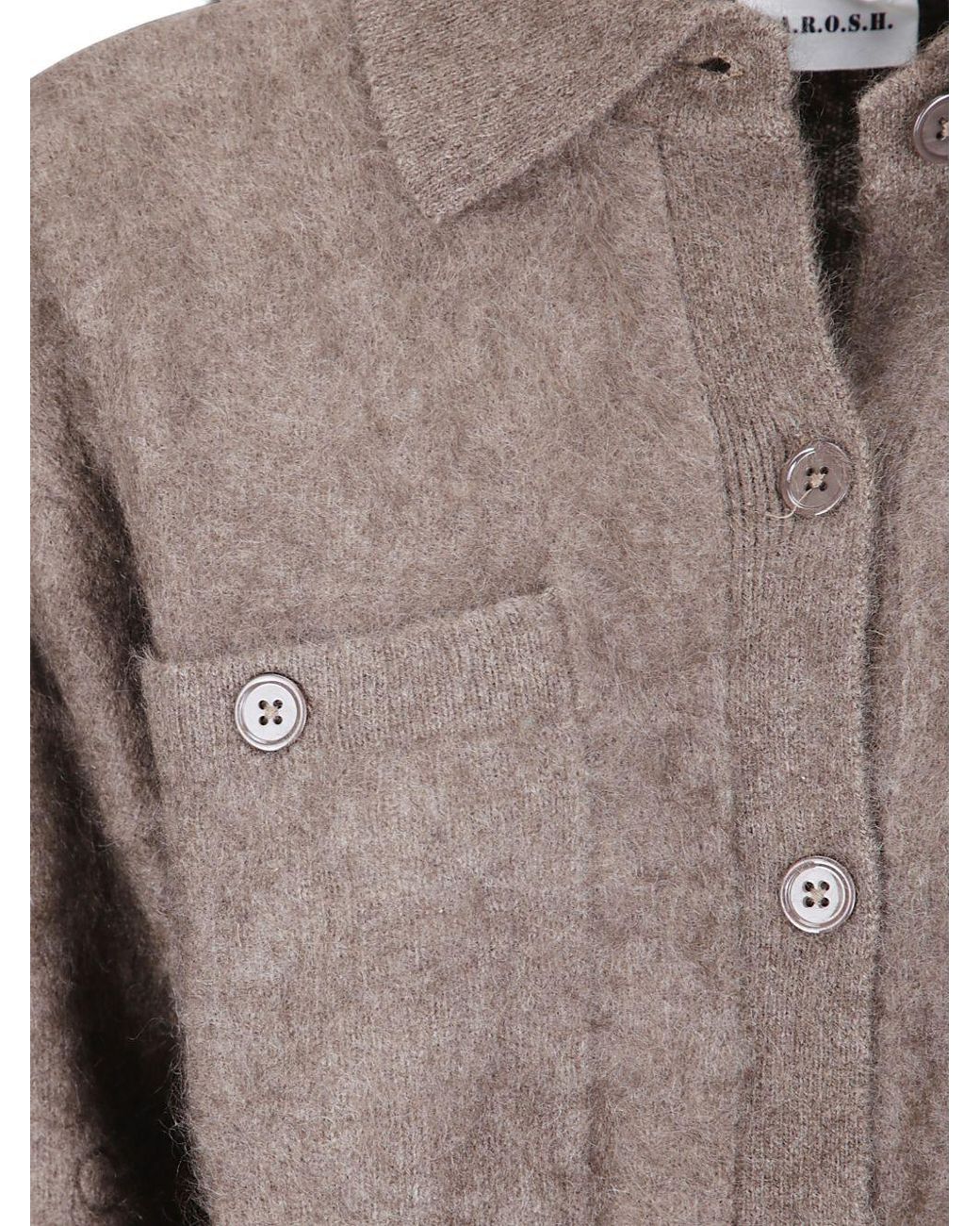 P.A.R.O.S.H. Brown Wool Yak Shirt