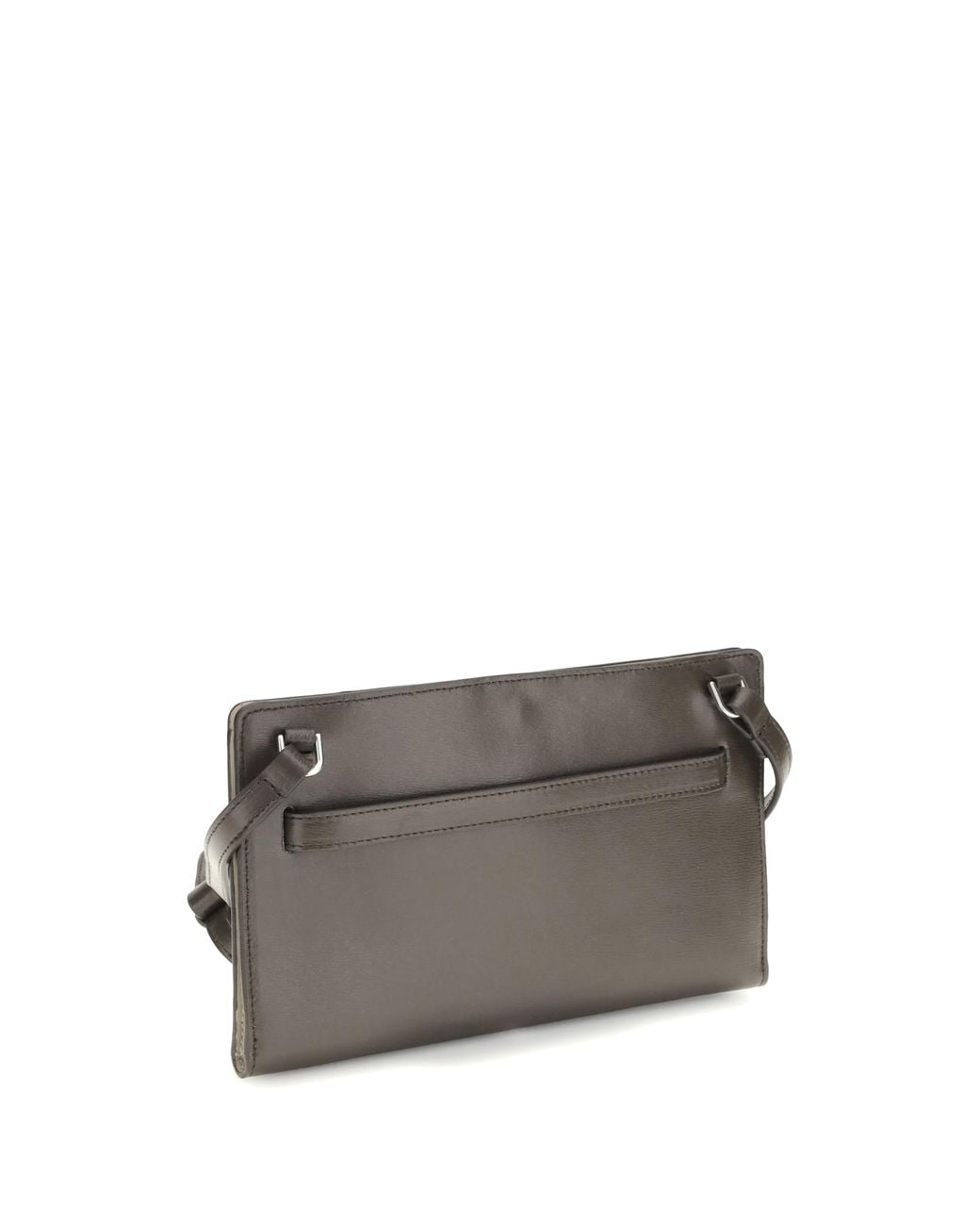 Totême Gray Belted Leather Crossbody Bag