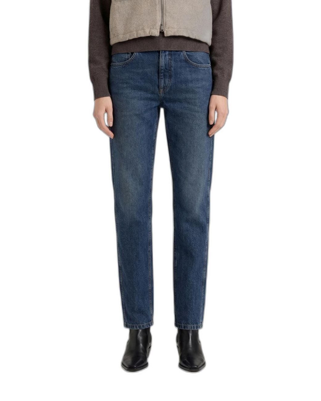 Brunello Cucinelli Blue Straight Jeans