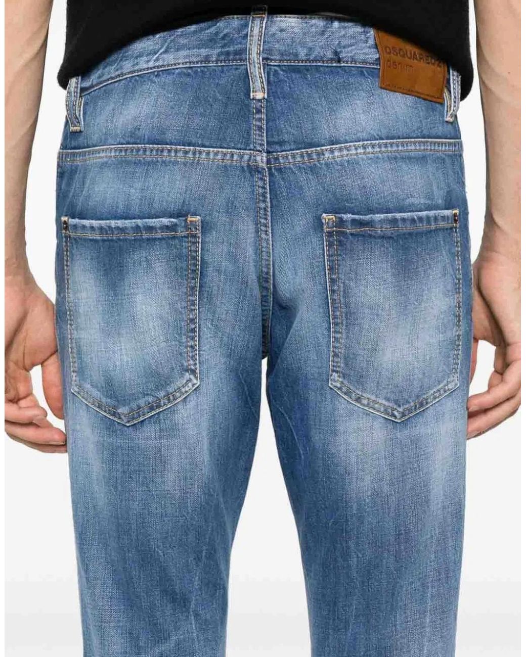DSquared² Blue Skater Slim Fit Jeans for men